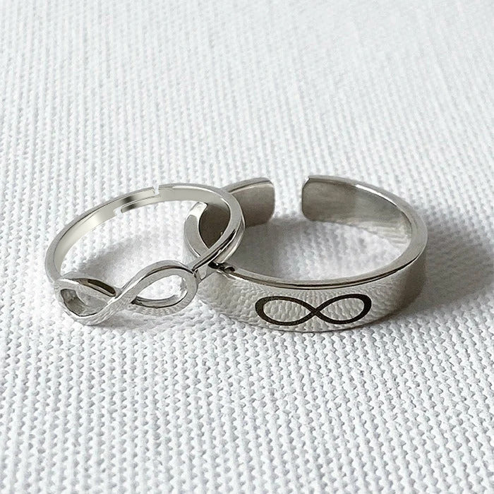 Silver Couple Ring Silver Ring For Couples on Anniversary