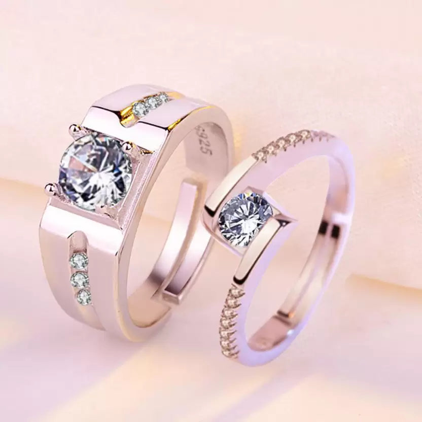 Silver Couple Rings Silver Rings for Couples on Anniversary