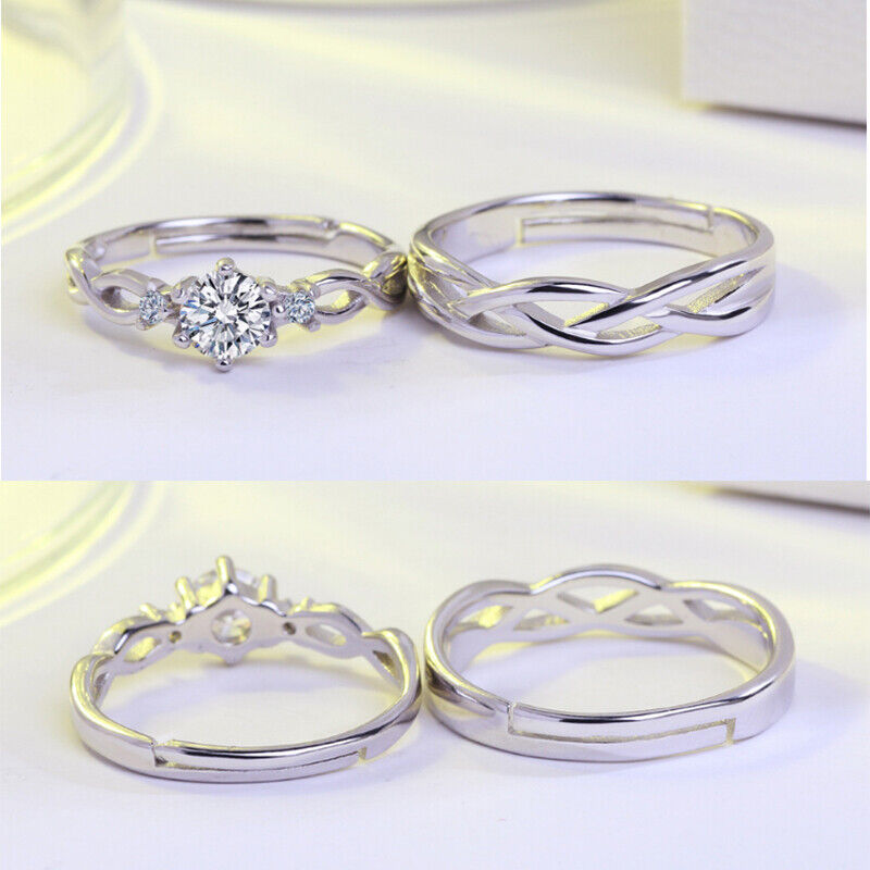 Silver Couple Rings Silver Ring For Couple on Anniversary