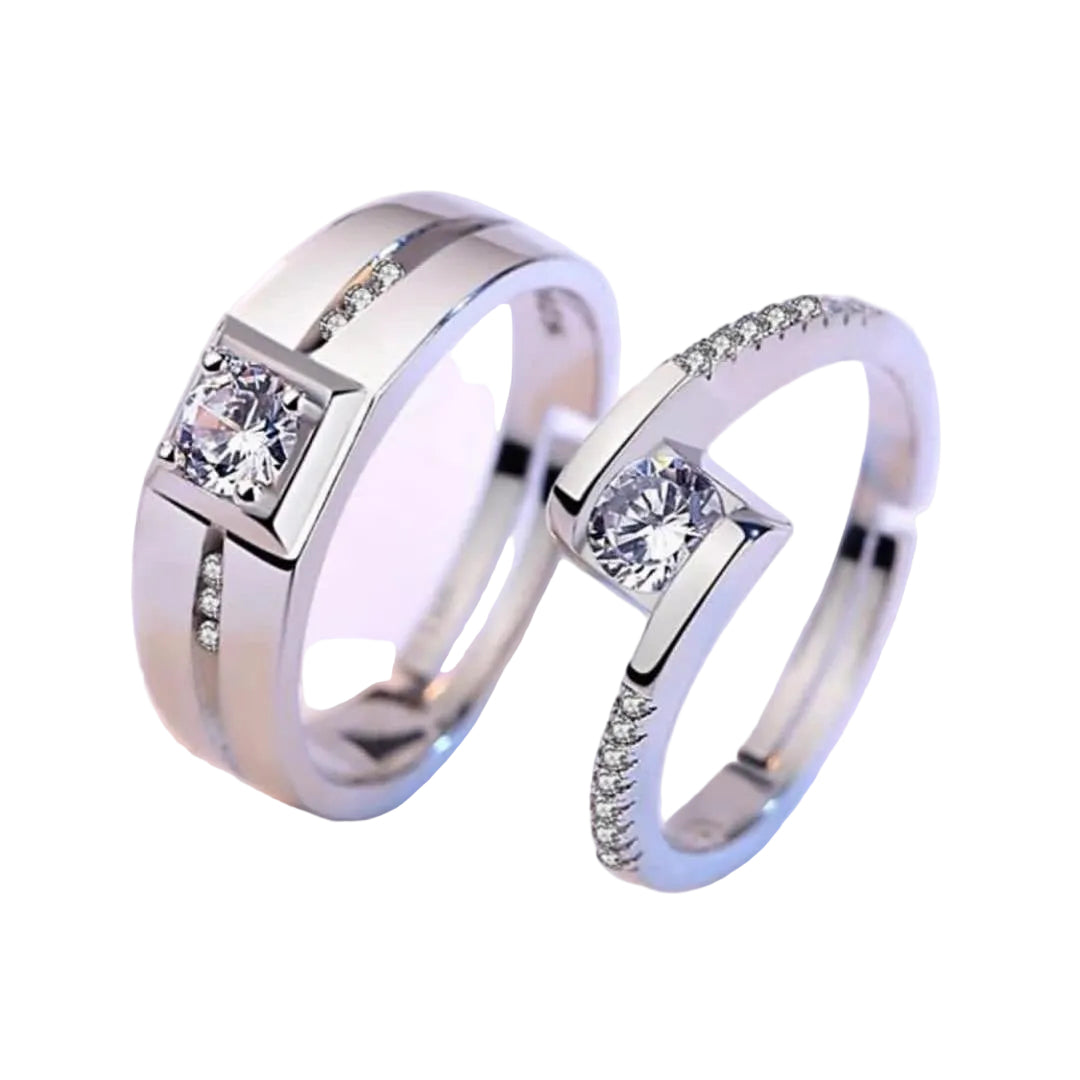 Silver Couple Rings Silver Rings for Couples on Anniversary