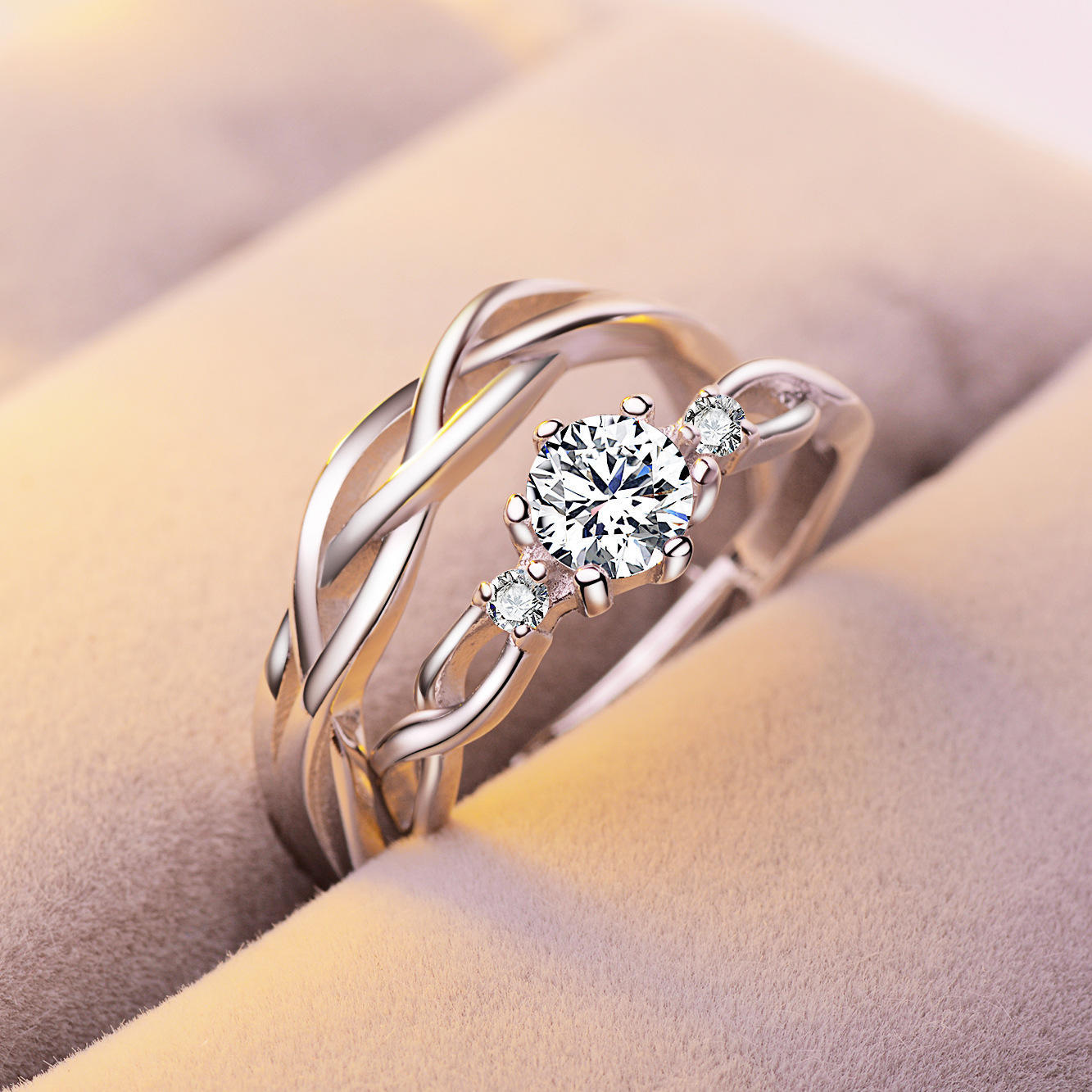 Silver Couple Rings Silver Ring For Couple on Anniversary
