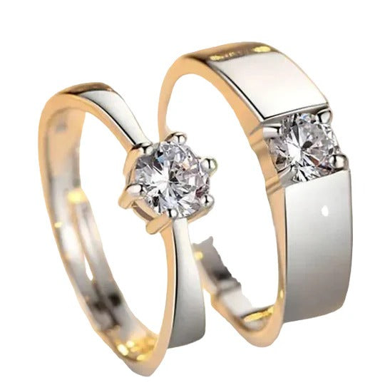 Silver Couple Ring Silver Ring for Couples