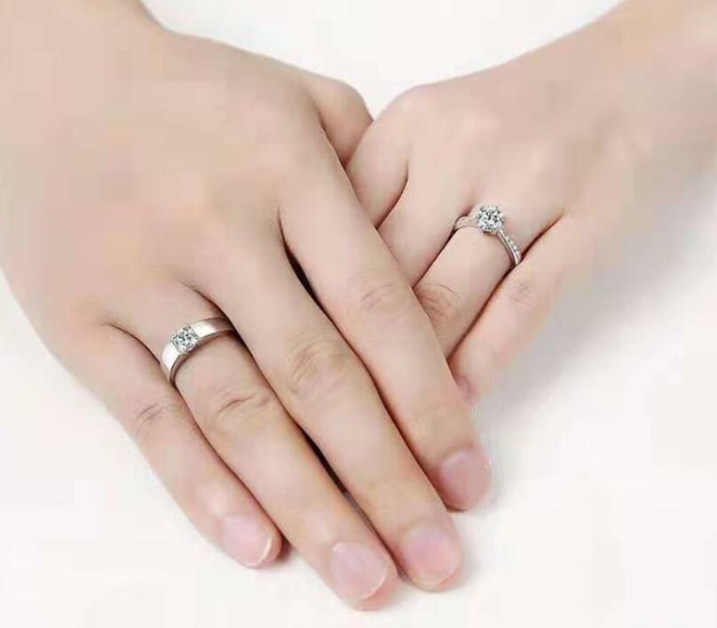 Silver Couple Ring Silver Ring for Couples