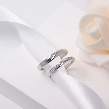 Silver Couple Ring Silver Rings for Couple on Anniversary