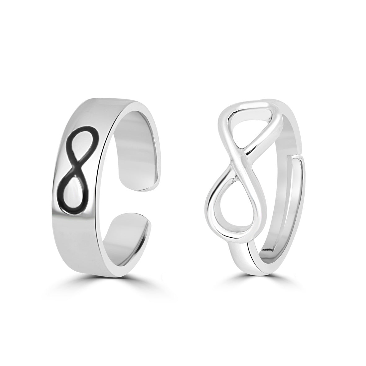 Silver Couple Ring Silver Ring For Couples on Anniversary