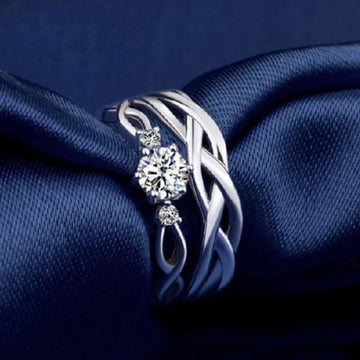 Silver Couple Rings Silver Ring For Couple on Anniversary