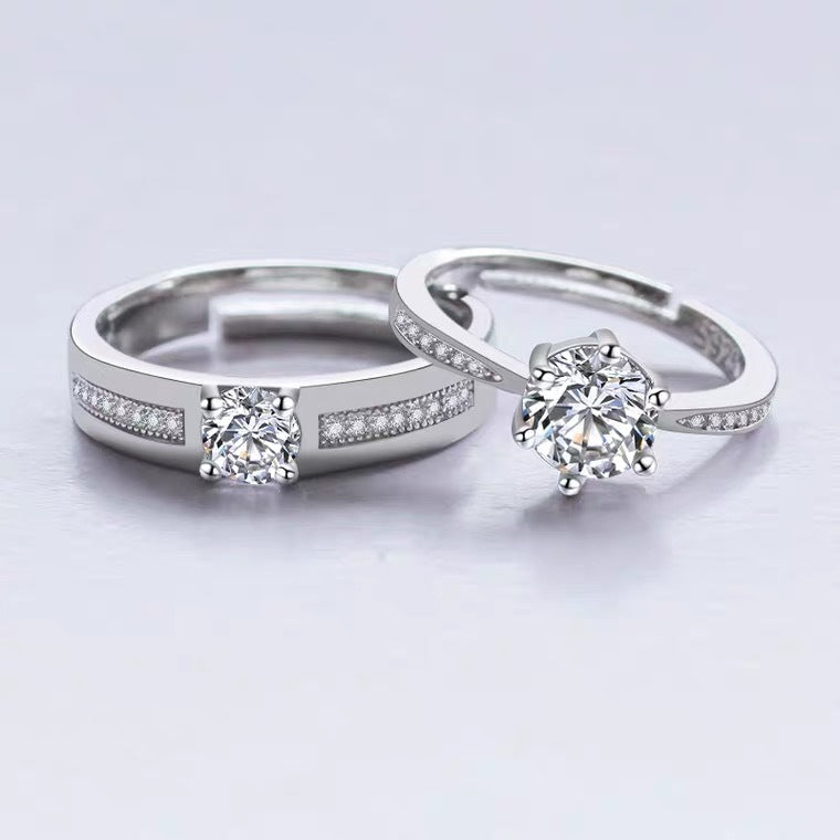 Silver Couple Rings Silver Ring for Couples on Anniversary