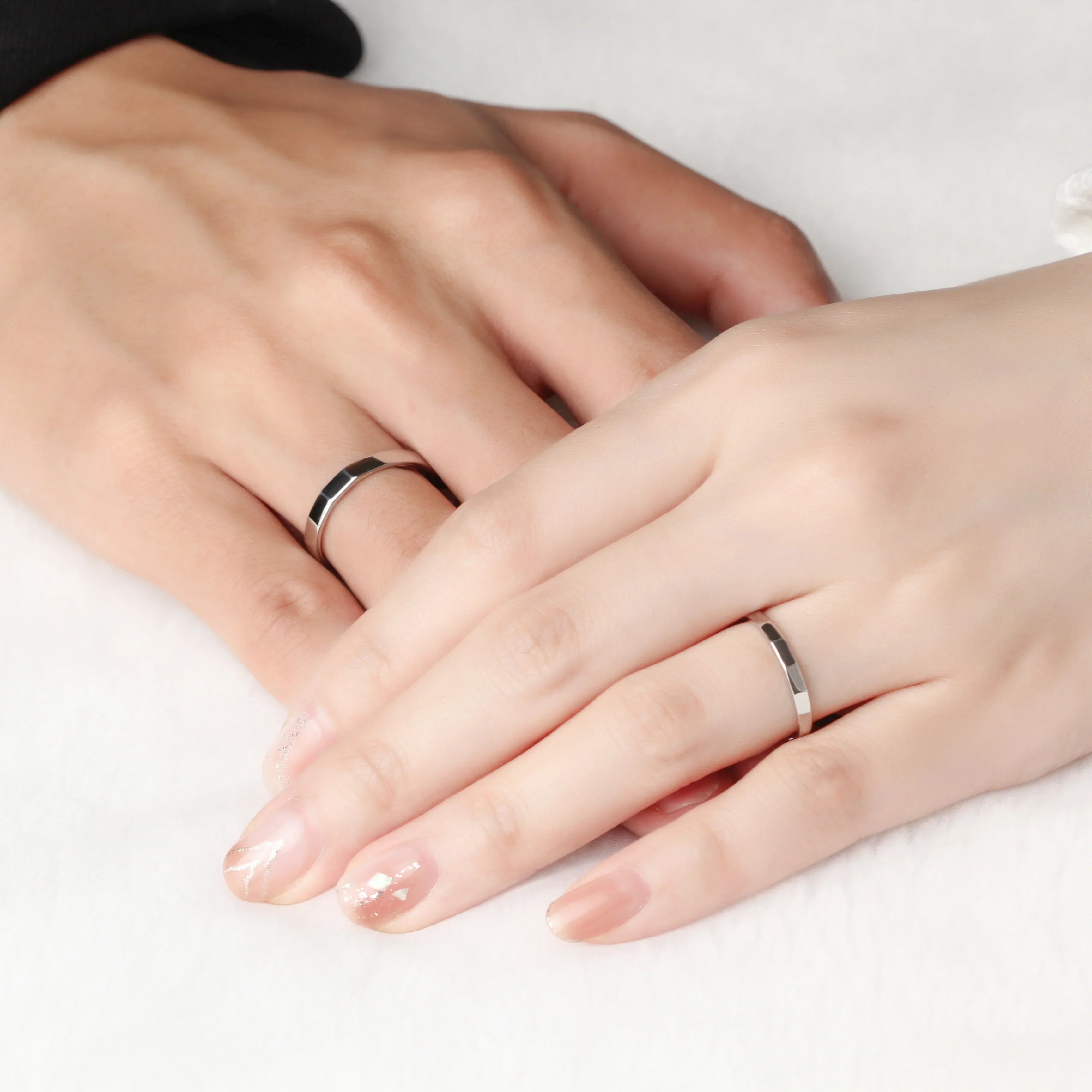 Silver Couple Rings Silver Gift for Anniversary