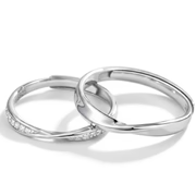Silver Couple Ring Silver Rings for Couple on Anniversary