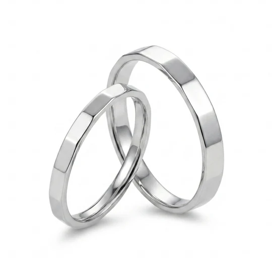 Silver Couple Rings Silver Gift for Anniversary